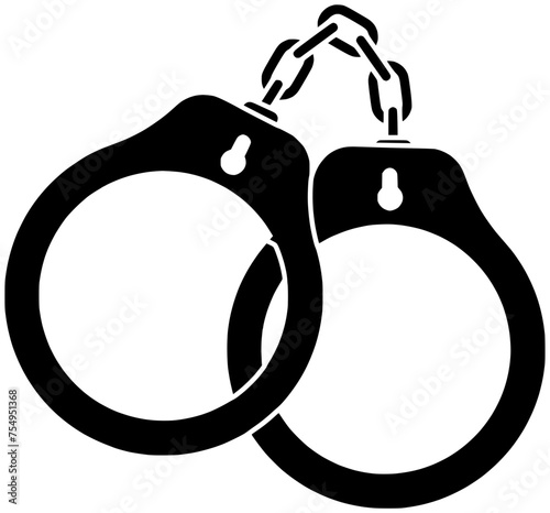 justice illustration crime silhouette law logo police icon prison outline jail criminal prisoner arrest punishment chain security handcuff scene shape prisoner arrest for vector graphic background