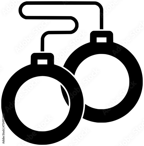 justice illustration crime silhouette law logo police icon prison outline jail criminal prisoner arrest punishment chain security handcuff scene shape prisoner arrest for vector graphic background