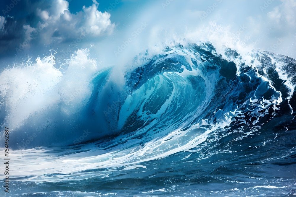 Blue Ocean Wave Wallpaper, To provide a high-quality, visually appealing and relevant wallpaper for those who love the ocean, nature and