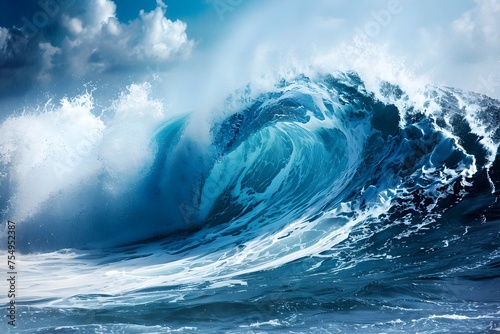 Blue Ocean Wave Wallpaper, To provide a high-quality, visually appealing and relevant wallpaper for those who love the ocean, nature and