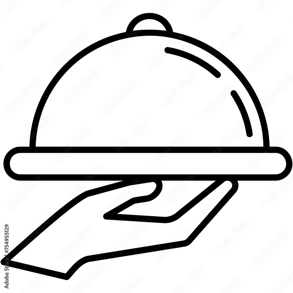 Fototapeta premium Serving Platter Icon