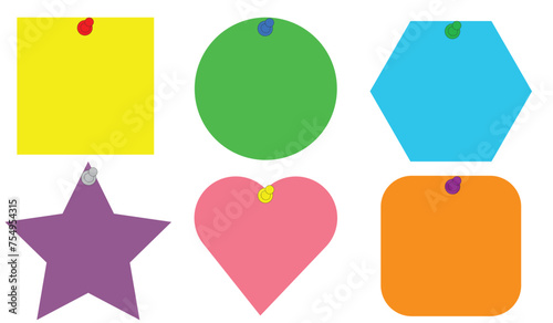 Different style colorful (red, yellow, green, blue, purple, brown, white, black, orange and gray colors) ribbons, banners in flat design. Set of modern web stickers, tags, banners and labels and badge
