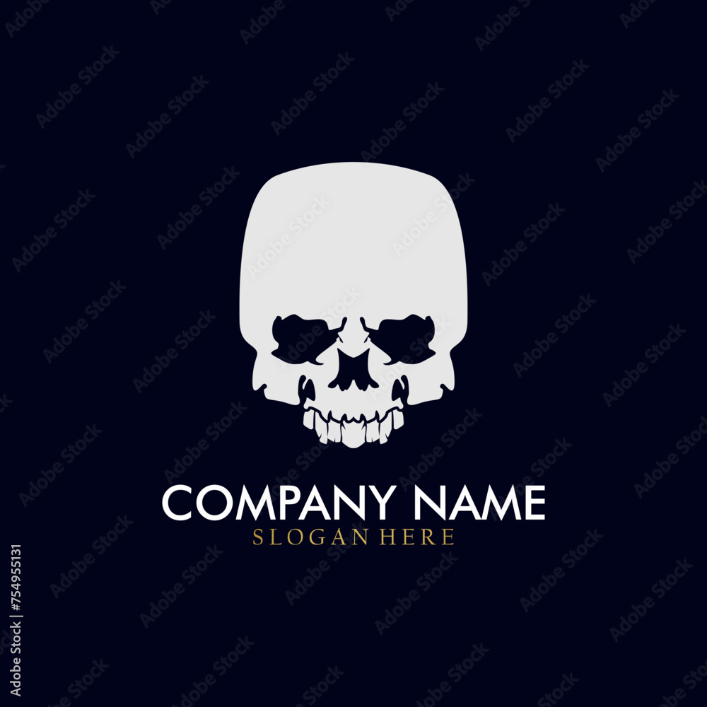 Cool skull logo. Skull vector illustration. Cool skull logo. Skull vector illustration.