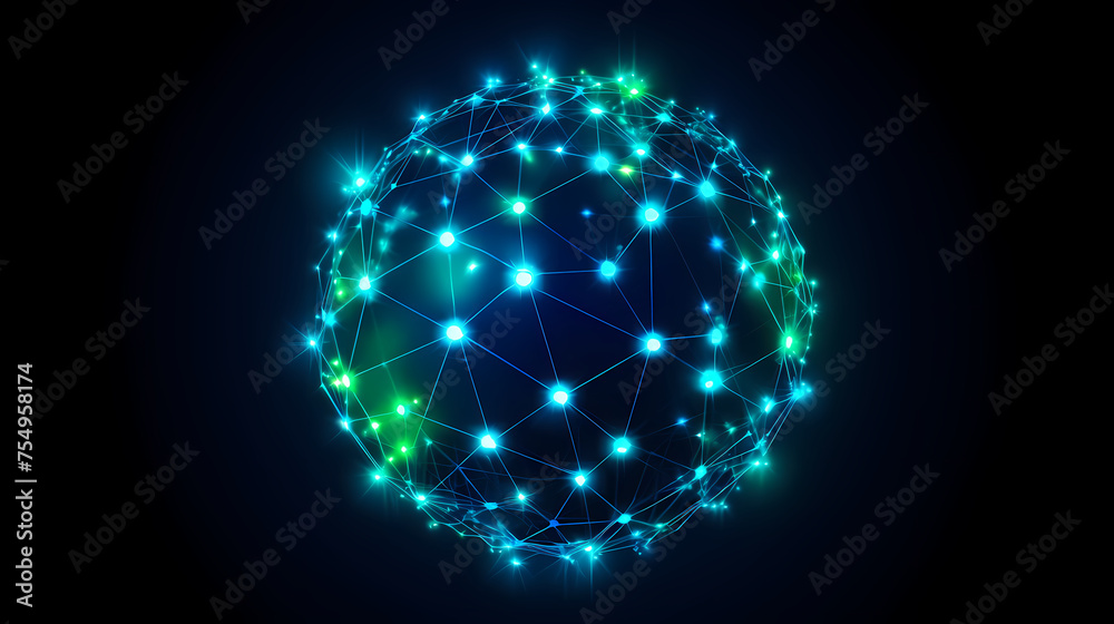 Global network connection concept Global network connection concept