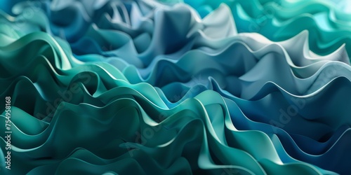 The image is a close up of a blue and white wave