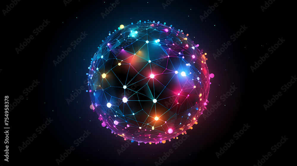 Obraz premium Global network connection concept