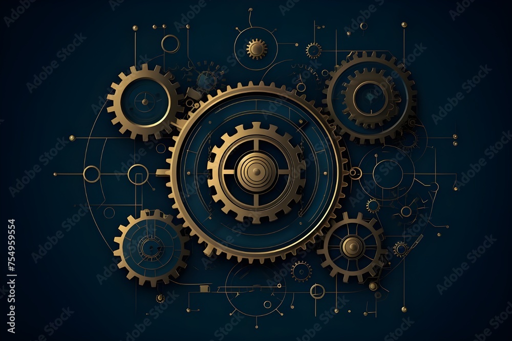 Blueprinted Gears Vector Wireframe Artistry Again Blueprinted Gears Vector Wireframe Artistry Again