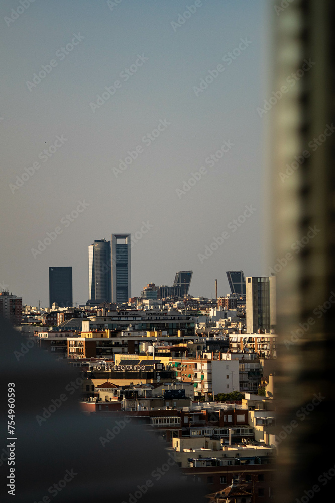 Fototapeta premium Skyline Madrid