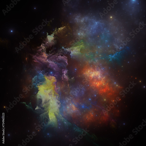 Fototapeta Naklejka Na Ścianę i Meble -  Extrapolation of Stellar Space