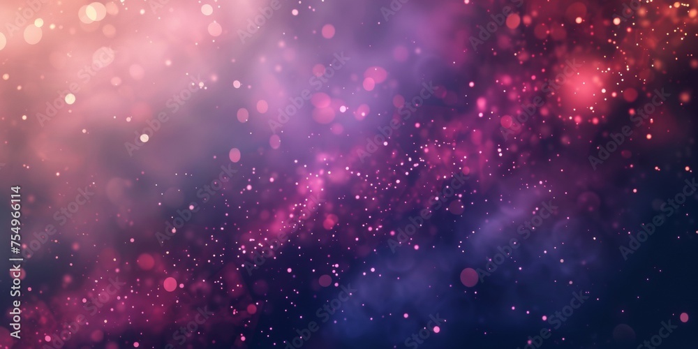 A purple and blue background with a lot of sparkles