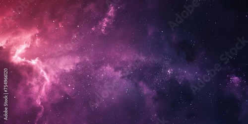 A purple and pink sky with many stars