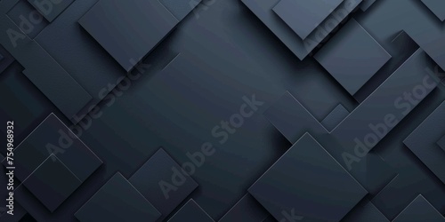 A black background with squares of different sizes - stock background.