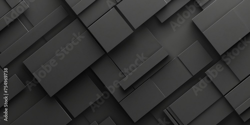 A black and white image of squares and rectangles - stock background.