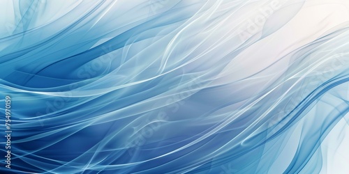 A blue and white background with wavy lines - stock background.