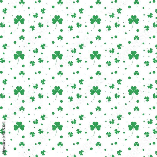 seamless pattern with clover