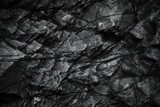 Dark Aged Shabby Cliff Face And Divided By Huge Cracks And Layers. Coarse, Rough Gray Stone Or Rock Texture Of Mountains, Background And Copy Space For Text On Theme Geology And Mountaineering.
