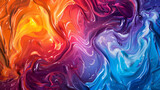 Liquid paint swirls Mixed paints for background