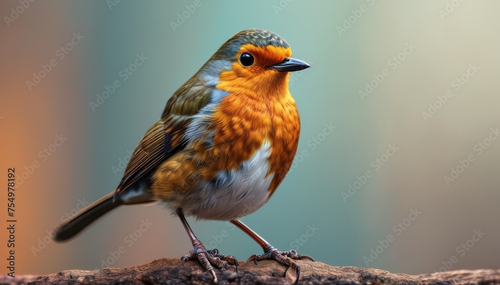 a close up of a bird on a branch with a blurry back ground and a blue sky in the background. a close up of a bird on a branch with a blurry back ground and a blue sky in the background.