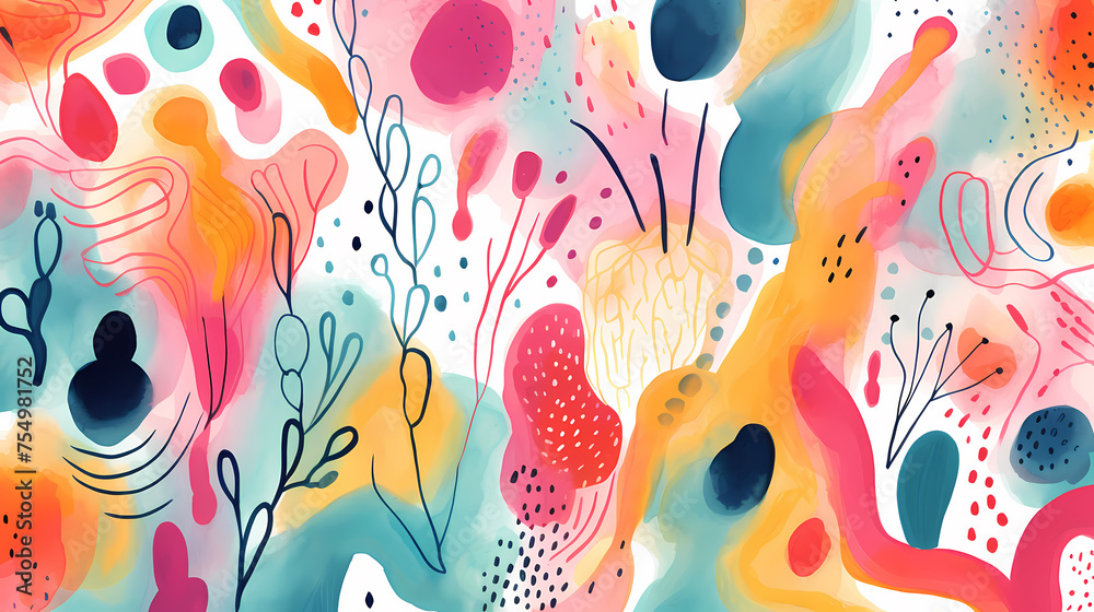 Fototapeta premium Seamless abstract repeating background