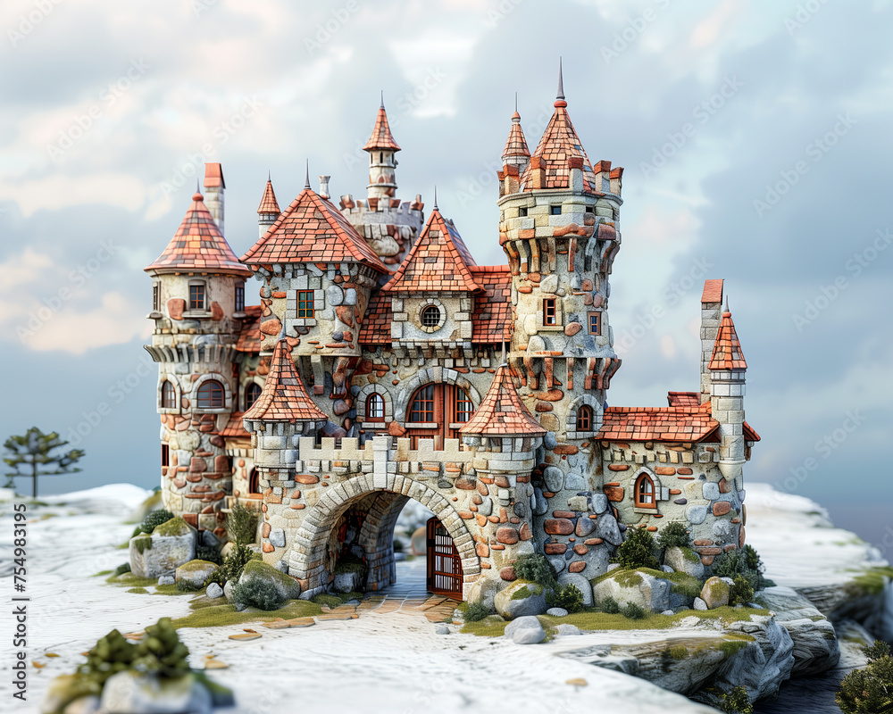 Fototapeta premium Enchanted Fairytale Castle