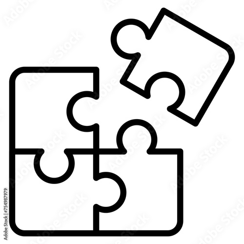 Puzzle Icon Element For Design