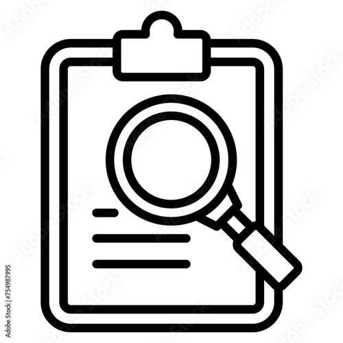 Magnifying Glass Icon Element For Design