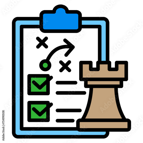 Strategy Icon Element For Design