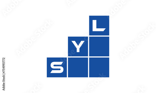 SYL initial letter financial logo design vector template. economics, growth, meter, range, profit, loan, graph, finance, benefits, economic, increase, arrow up, grade, grew up, topper, company, scale photo