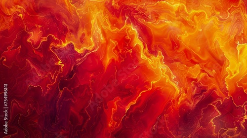 Intense Fiery Flames Texture Background, Vivid Red and Orange Inferno Pattern, Abstract Fiery Design for Bold Visuals