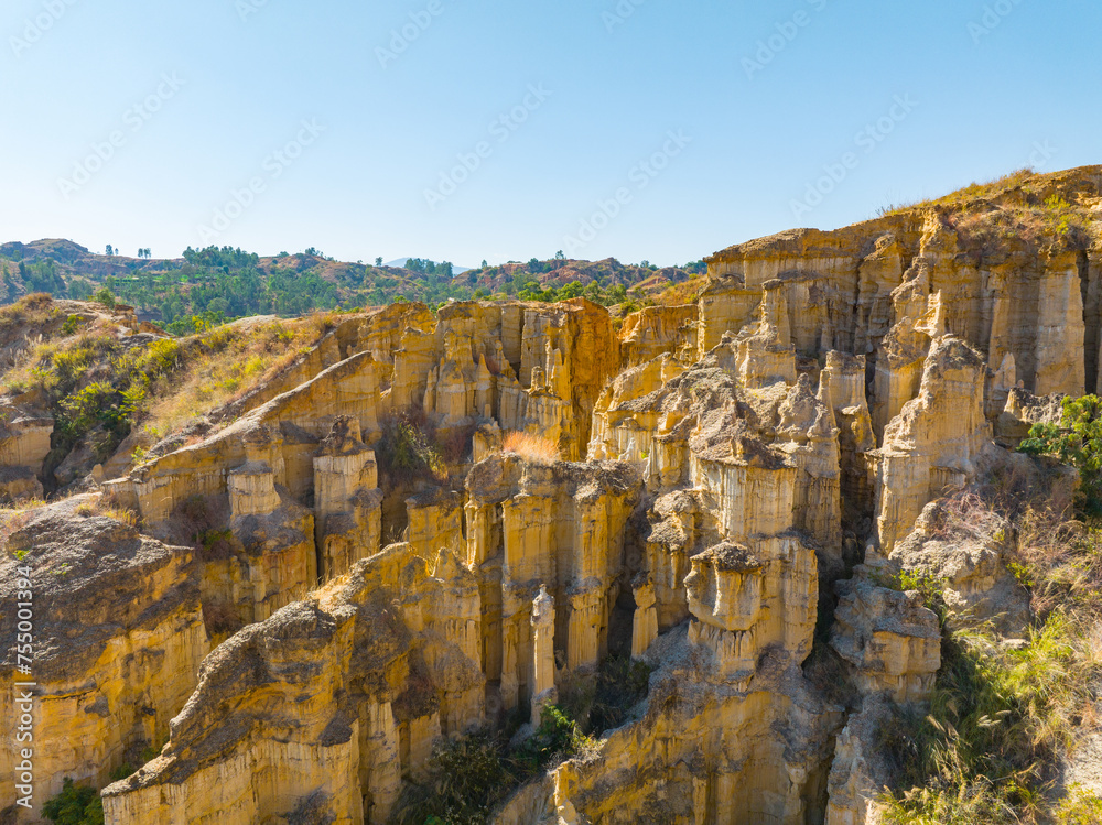 Landscape of Chuxiong Yuanmou Tulin in Yunnan, China