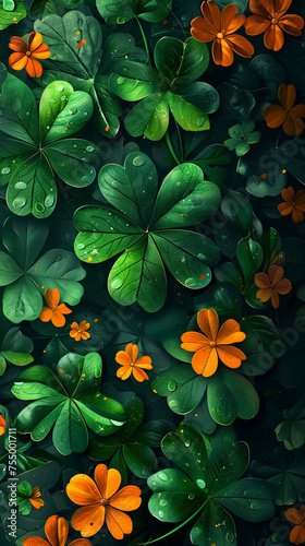 Irish-themed animal patterns and backgrounds.