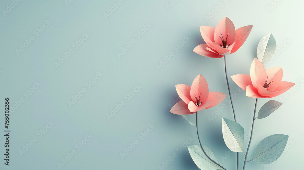 minimalistic, modern, natural, pink flower, isolated background minimalistic, modern, natural, pink flower, isolated background