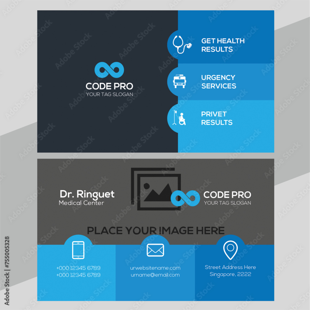 Modern Unique Business Card Design Tamplate Modern Unique Business Card Design Tamplate