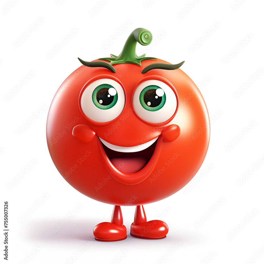 Fototapeta premium funny tomato cartoon