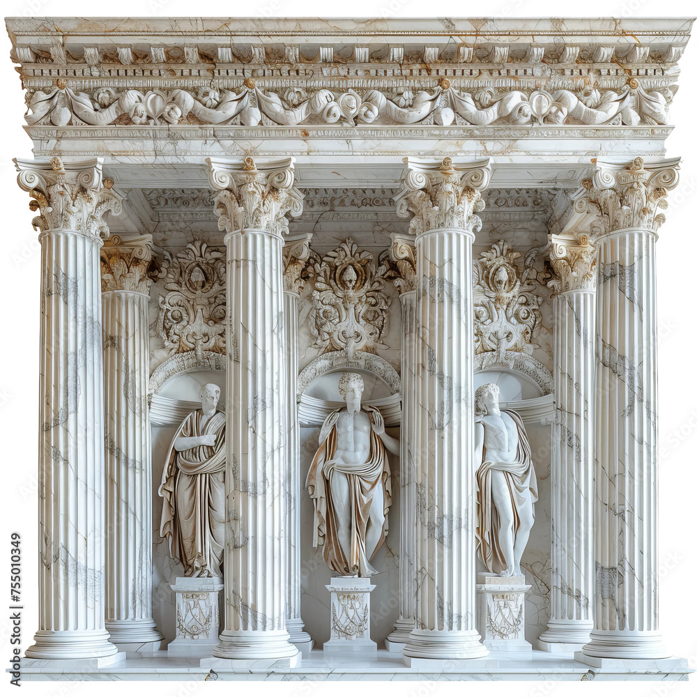 Fototapeta premium facade of ancient buildings 