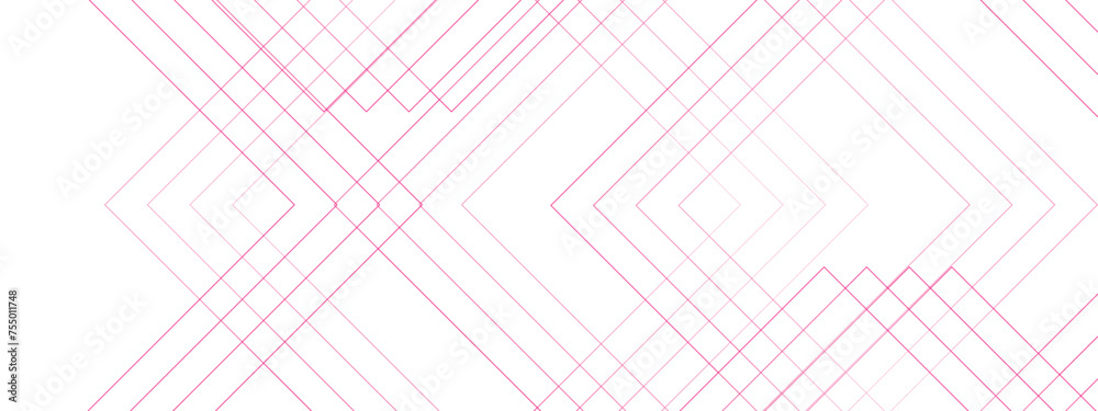 Abstract Pink Geometric squares with modern technology design. Futuristic digital landscape with lines. Concept for dynamic websites, striking posters, and business booklets.	
