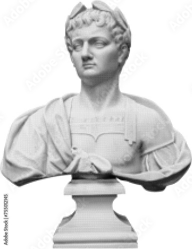Vespasian, Roman Emperor, F. Cabianca, Italy, c.1717 isolated on transparent or white background, png, eps	