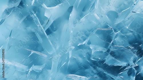 Abstract background of ice structures, ice texture © ma