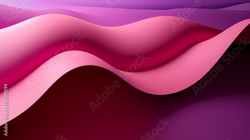 Curved surface with copy space, elegant 3D gradient background © xuan