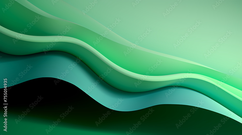 Fototapeta premium Curved surface with copy space, elegant 3D gradient background