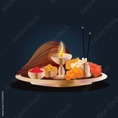 pooja thali Indian culture