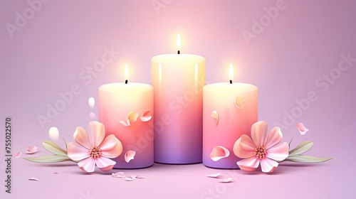 candles and flowers decoration for diwali