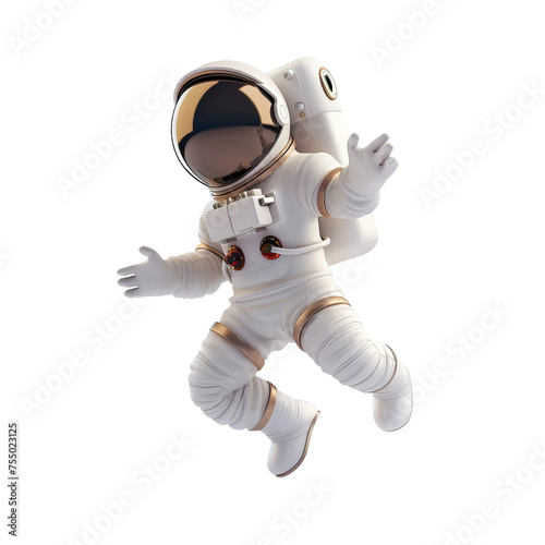 Wallpaper Mural astronaut flying isolated
 Torontodigital.ca