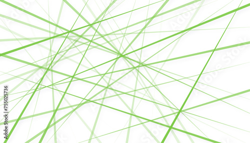 Abstract background. Vector stripe, lines. Horizontal speed line pattern. Random green chaotic lines texture. Abstract geometric illustration