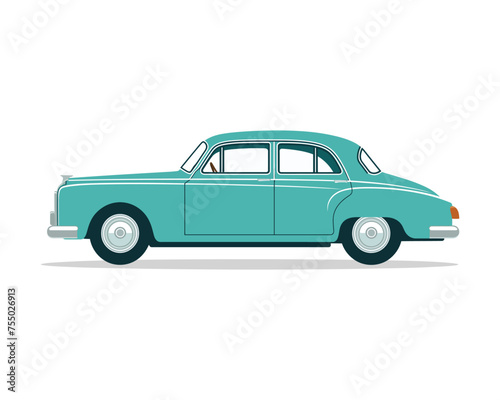 vintage classic car vector illustration © tarek