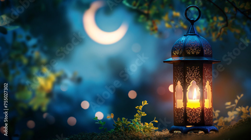 Wallpaper Mural lantern in the night background Torontodigital.ca