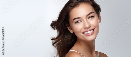 Radiant Woman with Cascadin...