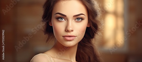 Elegant Woman Posing in a F...