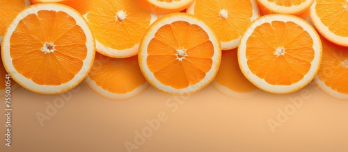 Vibrant Fresh Orange Slices...