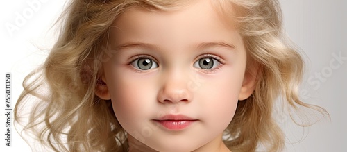 Adorable Little Girl with B...